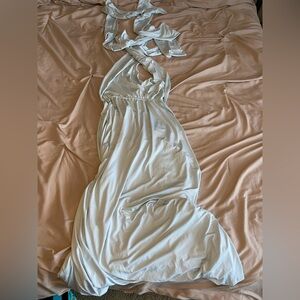 Light Blue Multi-Wrap Dress